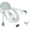 Camco Shower Head Kit with On/Off Switch and 60" Flexible Shower Hose, White | Plastic and Stainless Steel (43714)