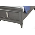 thumbnail image 6 of Alpine Furniture Lorraine California King Storage Footboard Platform Bed, Dark Grey, 6 of 8