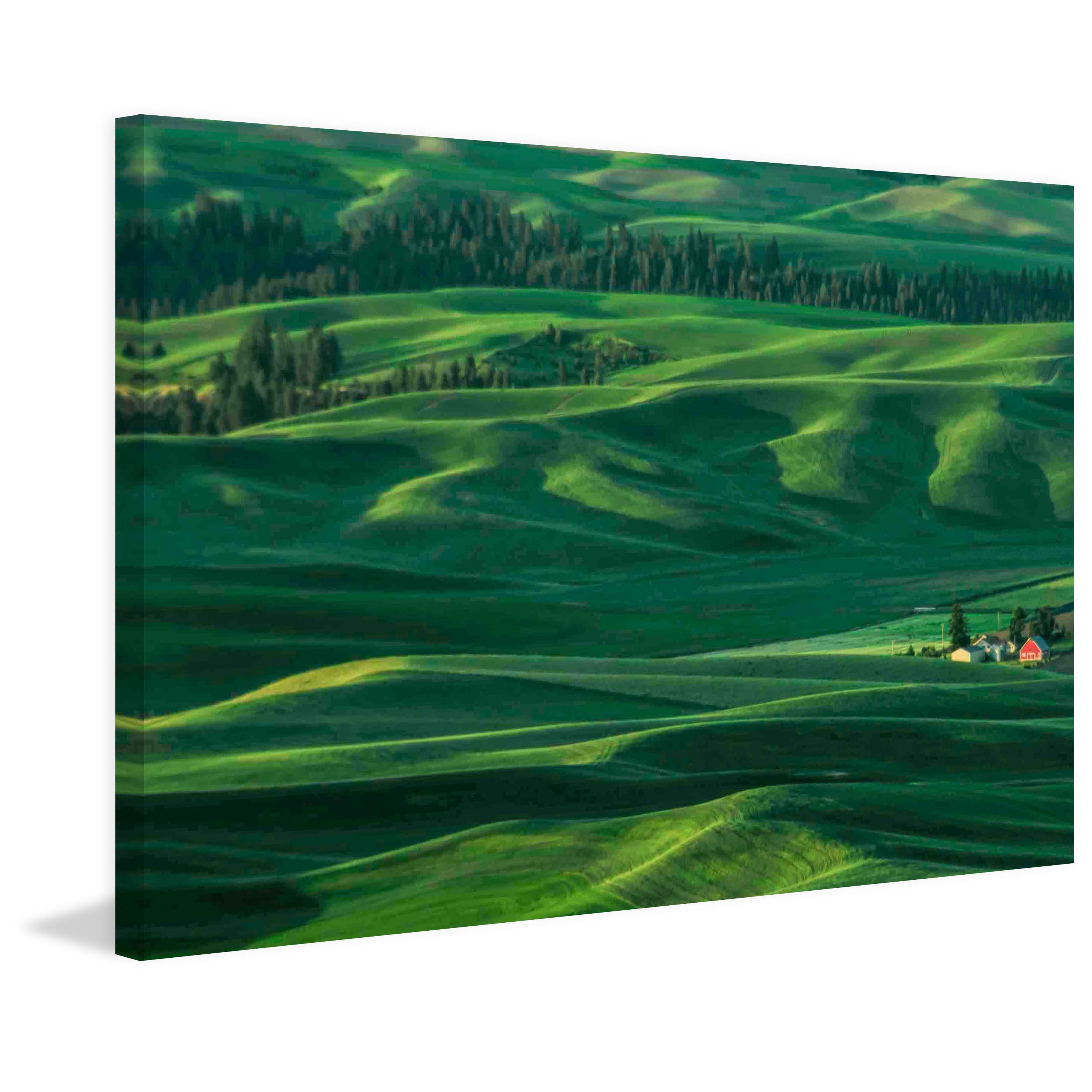 Marmont Hill "Red Barn in the Morning Light" Painting Print on Canvas
