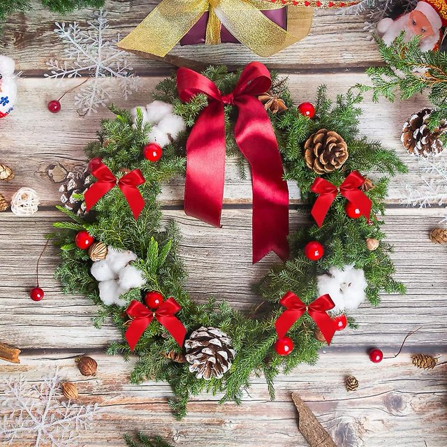 100 Christmas Bows, Oblique Tail Bows, Gift Bows, Suitable For Christmas Decoration, Gift Decoration (red) Banban
