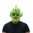 thumbnail image 1 of Gorro Tela Fx Costumes Marciano Alien Verde Clasico Unitalla, 1 of 5