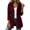 Wine, variant on Staron Women's Waterproof Hooded Jacket Casual Zip Up Long Sleeve Windbreaker Coat with Pockets Drawstring Waist Fall Travel Outerwear Black XXL