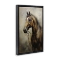 thumbnail image 4 of Stupell Industries Brown Horse Portrait Animals & Insects Painting Black Floater Framed Canvas Art Print Wall Art, 17 x 25, 4 of 10