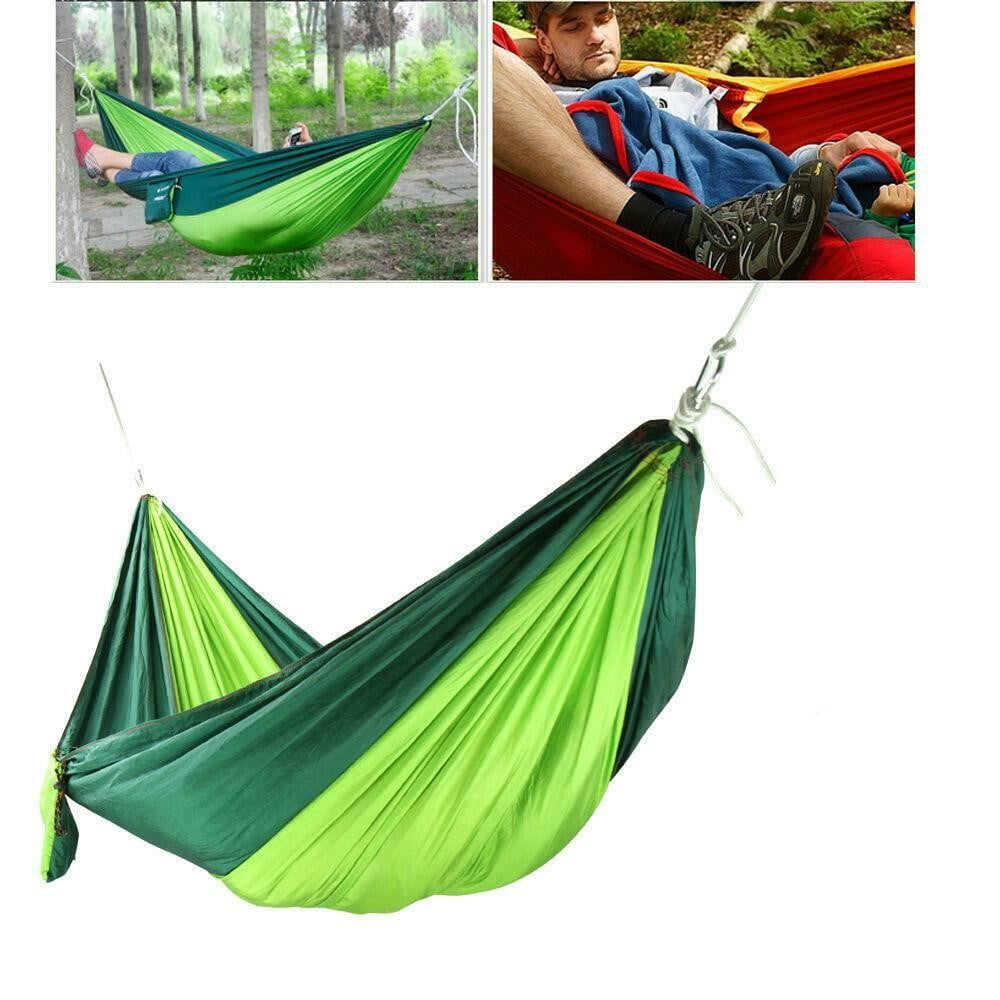Outdoor Hammock Rope Tree Straps Strong Nylon Camping Hanging With Hooks Kit RE 