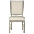 thumbnail image 3 of SAFAVIEH Buchanan 19''H Linen Rect Side Chair Light Beige / Rustic Grey, 3 of 8