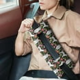 thumbnail image 2 of Dogs and Flowers Print Seatbelt Pillow - Post Surgery Mastectomy Cushion - Soft Chest Protector After Breast Surgery, 2 of 7