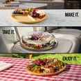 thumbnail image 6 of Farberware Build-a-Board Bamboo Charcuterie Board, 14 in Round, 3 Compartments, Black, 6 of 16