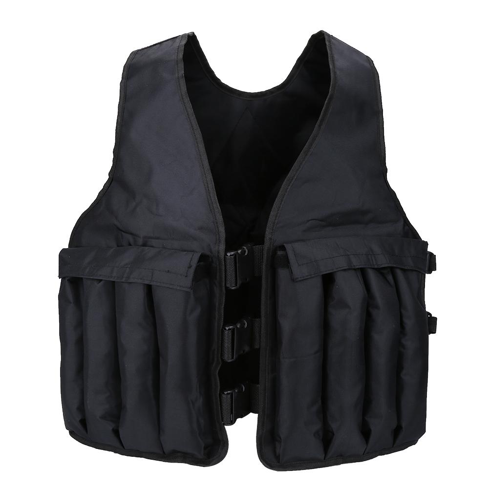 HERCHR Weighted Vest, Adjustable Black Weighted Vest for Strength