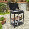 thumbnail image 3 of Portable 5-Burner Gas Stove for Outdoor Cooking - Camping BBQ Grill with 2-Tier Storage Rack - Ideal for Picnics, Tailgates & Backyard Grilling, 3 of 14