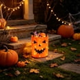 thumbnail image 6 of Yellow LED Halloween Candy Bag, Luminous Reusable Tote Bucket, Large Capacity Trick Or Treat Bag, Polyester Kids Party Favor For Halloween Decoration, 6 of 6