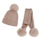 thumbnail image 1 of Bienvenido Conjunto de gorro y bufanda infantil de punto, gorro y bufanda infantil de otoño e invierno., 1 of 5