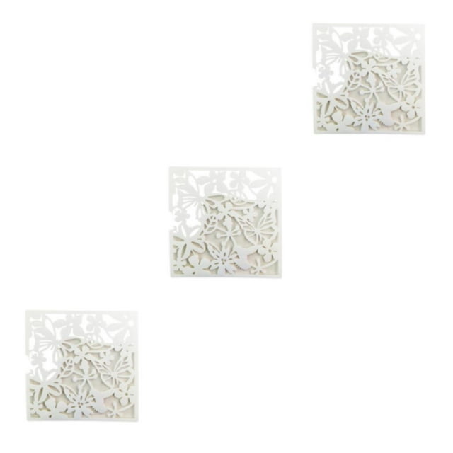 Wosthever 4x Hotel Home Bar Room Divider Panel de pantallas decorativas plegables y multifuncionales mariposas blancas modernas Type1 NO1