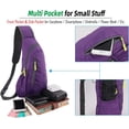 thumbnail image 2 of Mochila bandolera de nailon ligera e impermeable para deportes y actividades al aire libre, 2 of 4