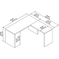 thumbnail image 4 of Echo L Shaped Desk in Gray Sand - Engineered Wood, 4 of 5