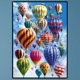 thumbnail image 3 of Globo Aire Caliente Con Diamantes Redondos Pintura Resina Con Diamantes Pintura Decorativa Artesanal 30x40CM C1003, 3 of 9