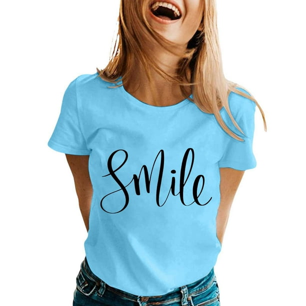 Camiseta gráfica de manga corta y cuello redondo para mujer: poliéster ligero, estampado de ranas, corte holgado, ropa informal de verano/para exterior