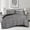 Black, variant on ESCA 3-Piece Coral White Geometric Briseis Quilt Set - Queen