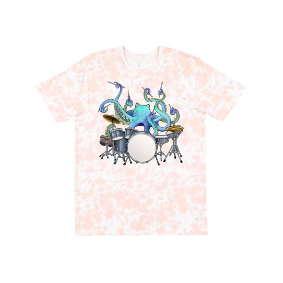 Inktastic Cute Blue Octopus Drumming T-Shirt
