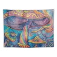 thumbnail image 5 of Orinice Mushroom Rainbow Swirls Tapestry Wall Hanging Unique Style Graphic Tapestries Home Wall Decor Art for Living Room Bedroom Apartment Farmhouse Dorm 40x60inch, 5 of 6