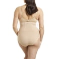 thumbnail image 3 of Cupid Women's Extra Firm Control Waist Cinching Shapewear Brief with Satin Deluster Panels, 3 of 8