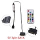 thumbnail image 3 of [5V 3Pin A SATA] Controlador Frecuencia Radio Inalámbrico Con Interfaz Fuente Alimentación Tira RGB 5V Compatible Con Placa Base Computadora 3 Pines (3Pin A SATA), 3 of 9