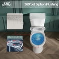 thumbnail image 3 of 19 Inch Tall Toilet for Seniors ADA High Toilet Seat Height 20” Comfort Bowl Height Toilet, Two-Piece Single Flush 1.28 GPF 12” Rough In, White,Round Bowl for Small Bathroom, 3 of 10