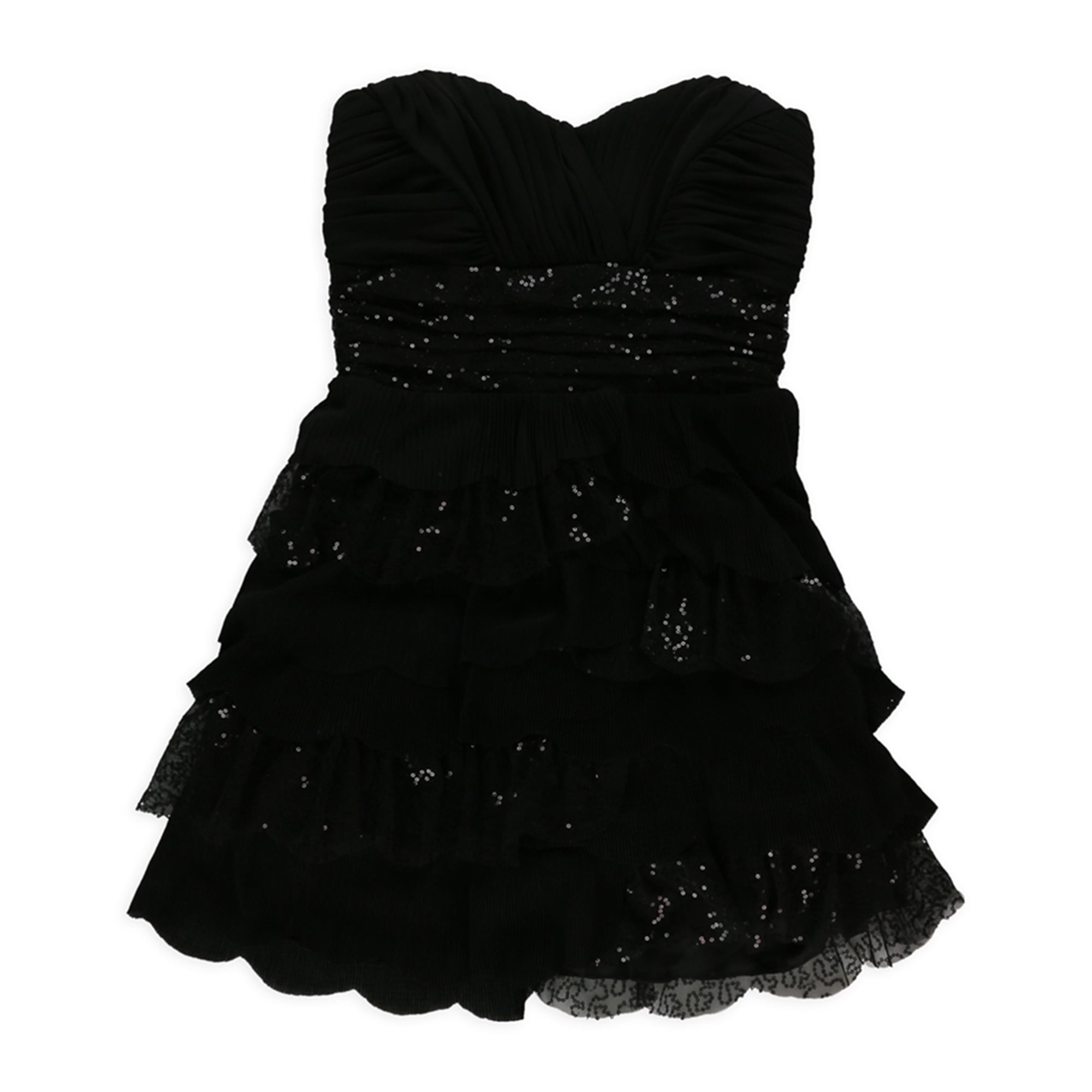 black tiered babydoll dress
