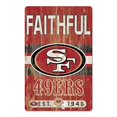 thumbnail image 2 of San Francisco 49ers Sign 11x17 Wood Slogan Design, 2 of 2
