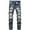 Yellow, variant on Men Stacked Jeans Distressed Destroyed Straight Denim Pants Fitted Solid Ripped Jeans Harajuku Cargo Trousers Mens Straight Leg Jeans Ripped Jeans for Men, L&Blue