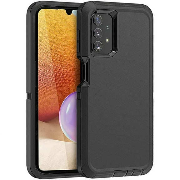 Samsung Galaxy A54 5G Heavy Duty Case, Shock Proof-Shatter Resistant - Rubber- Compatible for iPhone Samsung Galaxy A54 5G, Color Black - By Entronix