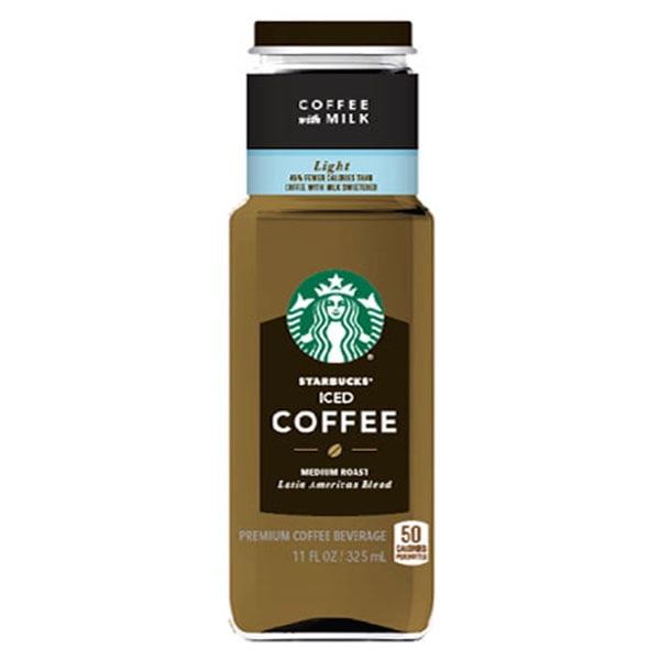 Starbucks Low Calorie Iced Coffee 11 oz Glass Bottles with Milk* 12 ...