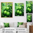 thumbnail image 4 of Designart "Lime Serenity Orchard II" Food & Beverage Canvas Wall Art - Traditional Green Fruits Entryway Wall Art Print, 4 of 6
