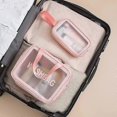 thumbnail image 4 of 3 Piece Waterproof Cosmetic Bag Transparent Travel Set Portable Cosmetic Bag Travel Set, 4 of 5
