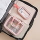 thumbnail image 4 of 3 Piece Waterproof Cosmetic Bag Transparent Travel Set Portable Cosmetic Bag Travel Set, 4 of 5