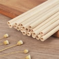 thumbnail image 3 of Natural Bamboo Straws,Happon 20 Pcs of 7.8" Reusable Drinking Straws, Bamboo Wooden Straw for Party, Weddings, Picnics, Holidays, 3 of 7