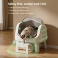 thumbnail image 3 of PetPivot AutoScooper 12 Lite Open Top Self Cleaning Cat Litter Box, Automatic Litter Box with 7 Pairs of Safety Sensors, Anti-Pinch Protection, Easy Access Step for Senior Cats SummerVibes petlovers, 3 of 9
