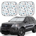 thumbnail image 2 of Picia Undersea Animals 2 Piece Car Windshield Sun Shade Foldable | Foldable Sun Shield for Front Window Blocks UV Rays and Keeps Your Vehicle Cool-, 2 of 7
