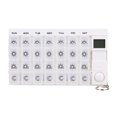 thumbnail image 2 of Recipiente para tabletas con temporizador de almacenamiento de medicamentos electrónicos Dispensador semanal de pastillas de 28 cuadrículas Hugtrwg  Para estrenar, 2 of 8