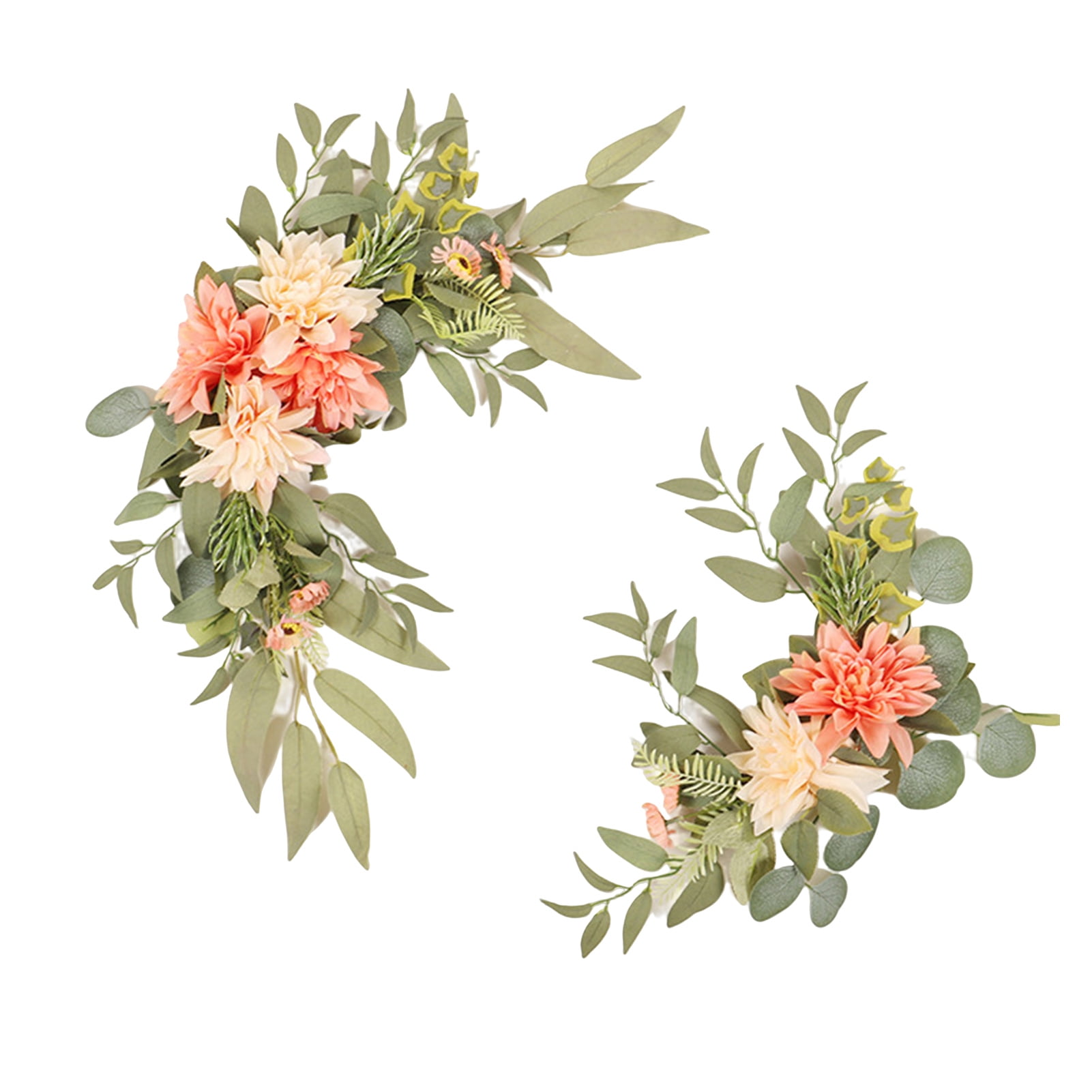 Hesroicy Vivid and AntiFade Faux Silk Flower Set of 2 Artificial