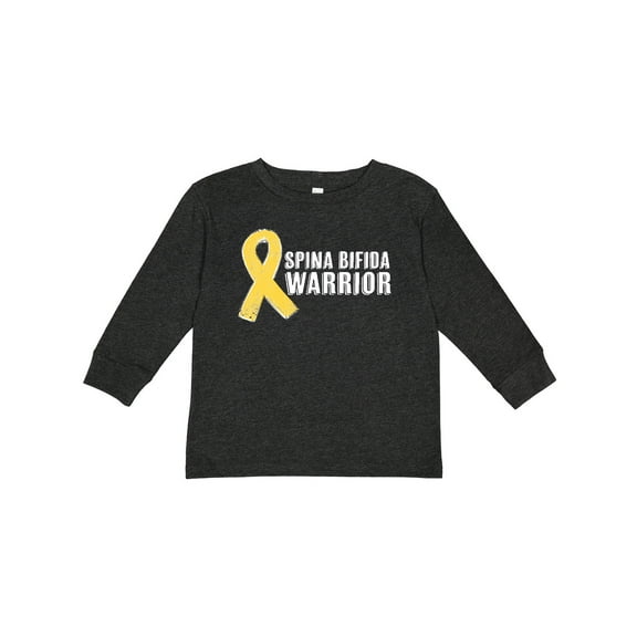 Inktastic Spina Bifida Warrior Boys or Girls Long Sleeve Toddler T-Shirt