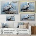 thumbnail image 4 of Designart "Presence Of The Graceful Pelican II" Pelican Floater Framed Wall Art Living Room, 4 of 5