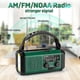thumbnail image 3 of 10000mAh Hand Crank Emergency Solar Radio, NOAA/AM/FM Weather Radio USB Type-C Charging and LED Reading Lamp, 3 of 5