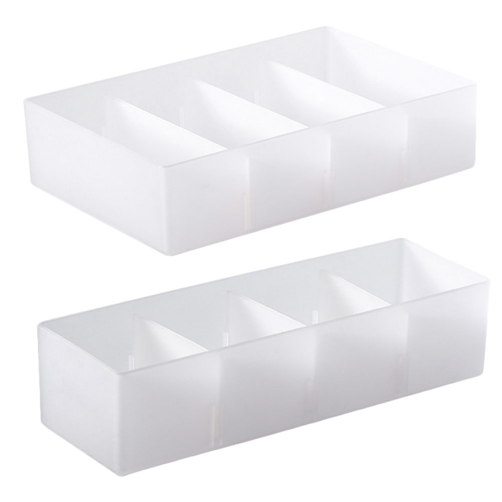 2pcs Compartments Drawer Organizer Trays Drawer Storage Case Dividers