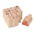 thumbnail image 5 of YiaNXan 25pcs Love Diary Rubber Wooden Stamp Set DIY with Wooden Box, 5 of 8
