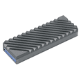 thumbnail image 1 of New M.2-11 Radiator Solid State Drive M2 Cooling Hard Drive 2280 SSD Dedicated Hard Drive Radiator Desktop,1 x Solid state heat sink,Grey, 1 of 8