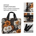 thumbnail image 4 of FORMRS 16" Laptop Bag Carrying Sleeve Case with Handle Travel Shoulder Briefcase, Black Plaid Floral, 4 of 8