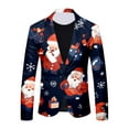 thumbnail image 6 of Christmas Mens Suit 2 Piece Funny One Button Xmas Reindeer Jacket Tuxedo And Trousers Set Slim Fit Winter Party Ugly Mens Suits, 6 of 6