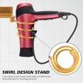 thumbnail image 4 of Kunmingshisd（320x140x105mm)Soporte para secador de pelo, soporte para alisador de baño, soporte para secador de pelo montado en la pared con organizador de cables, soporte para secador de pelo de alum, 4 of 5