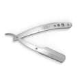 thumbnail image 3 of Viking Revolution - Straight Edge Barber Razor - Professional Straight Blade Razor for Men with 100 Single Edge Blades - Silver, 3 of 5