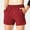 Red, variant on Running Shorts For Men Qiggri Man Solid-Color Casual Sports Running Zipper Pocket Drawstring Shorts